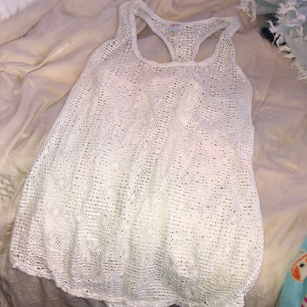 White cover up/ top